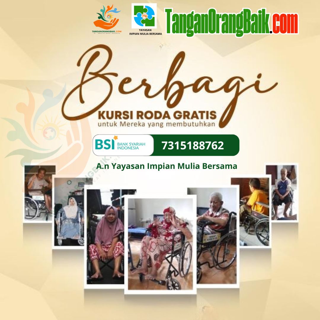 Berbagi Kursi Roda Gratis